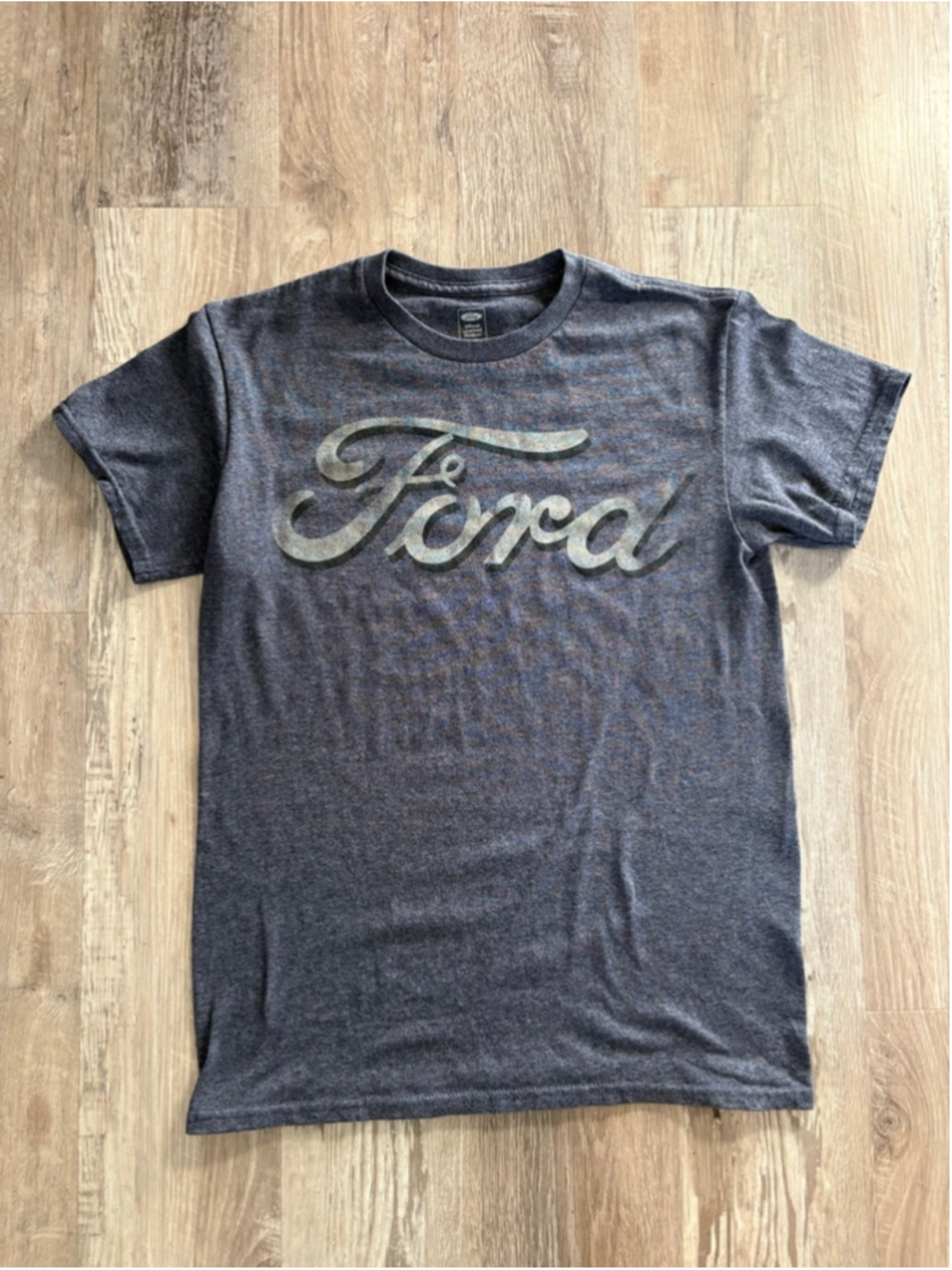 Ford Blue Gray Men’s Short Sleeve Tee Standard S